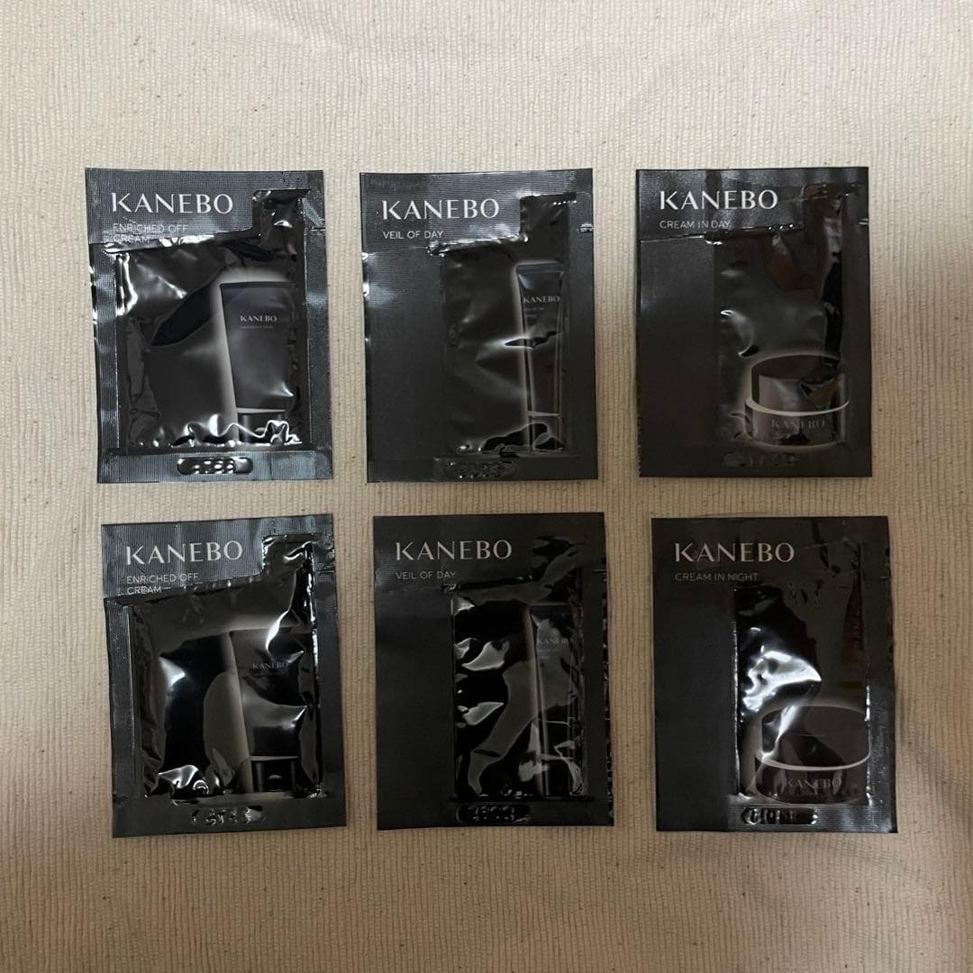カネボウ 美容液 メイク落とし 朝用クリーム 夜用クリー厶 サンプル 6点セット — image 1