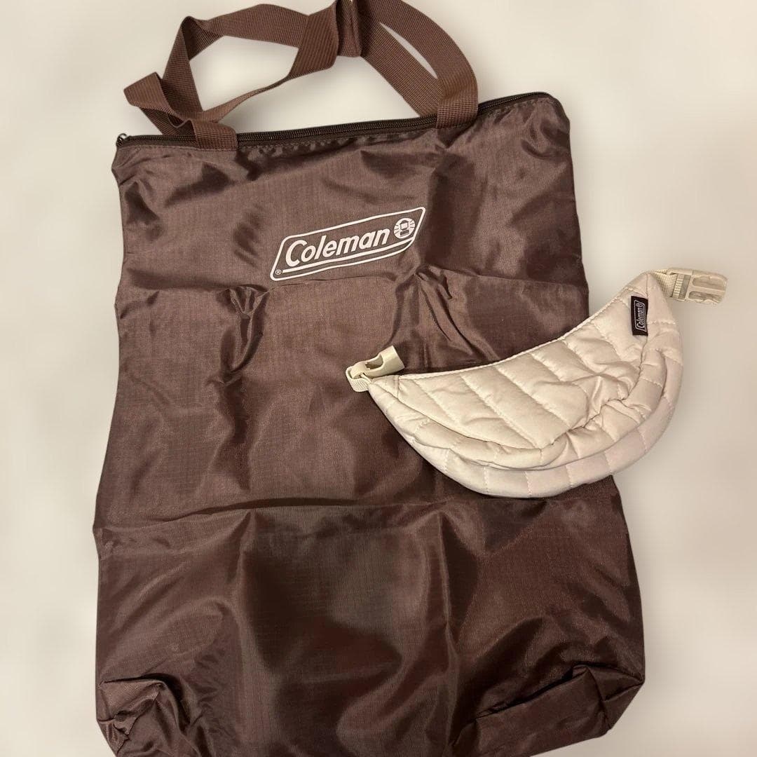 Coleman（コールマン）のトートバッグとクロワッサン型ポーチチャームのセット — image 1