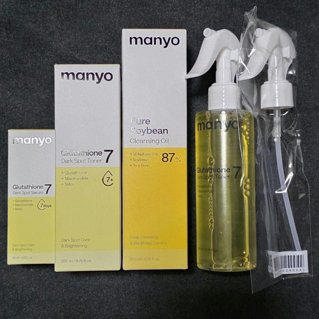 manyo スキンケア4点セット クレンジング トナー セラム — image 1