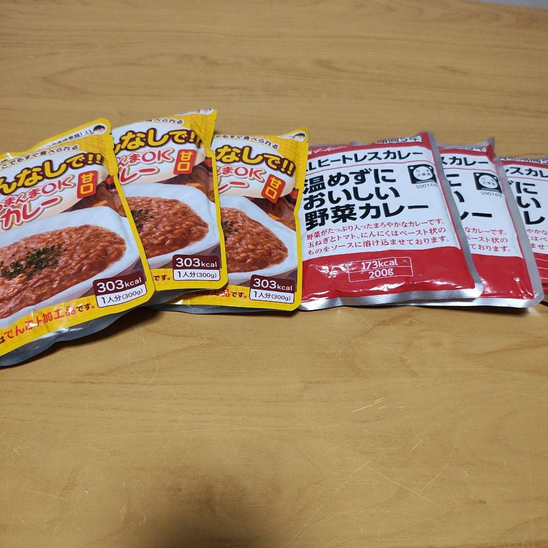 ✢非常食 レトルトカレー 6個セット✢ — image 1