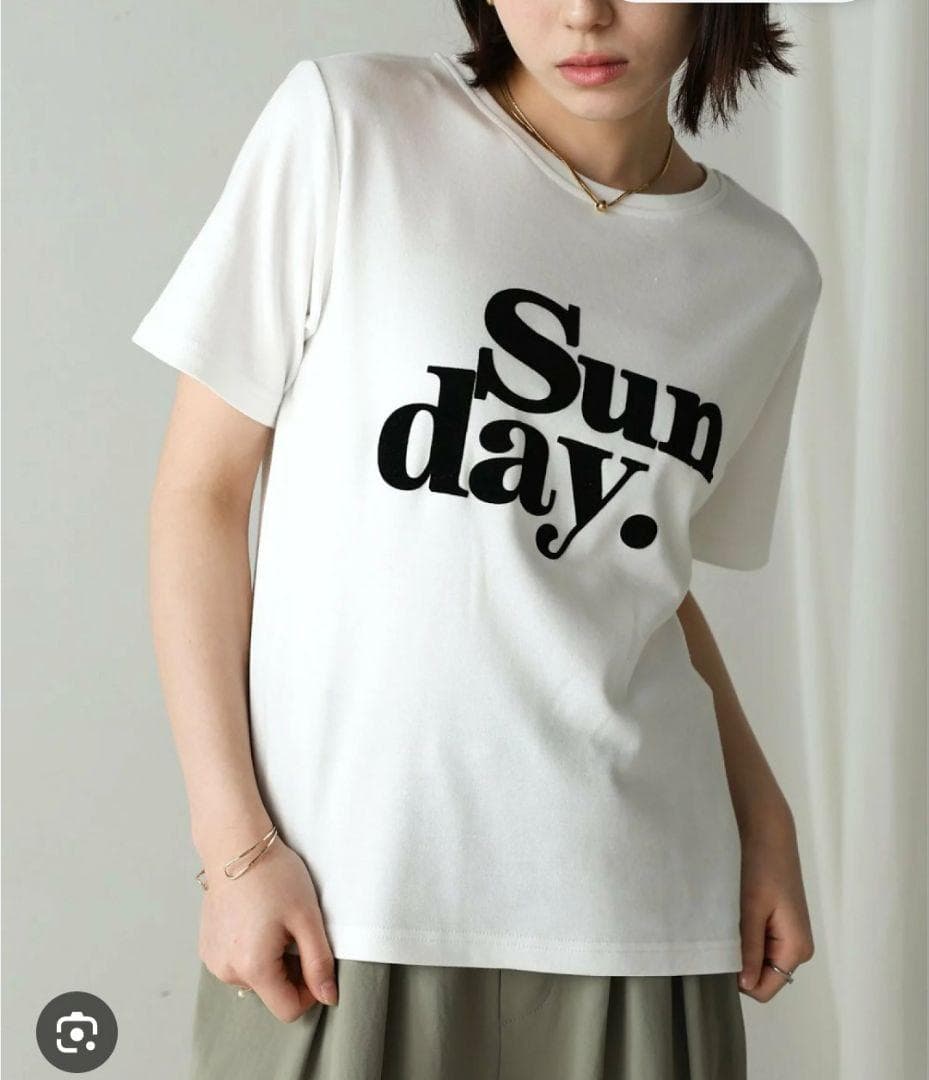 新品　タグ付き　Bou Jeloud ロゴTシャツ オフホワイト 38サイズ — image 1