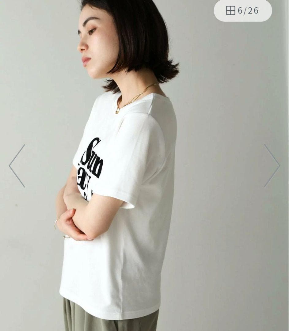新品　タグ付き　Bou Jeloud ロゴTシャツ オフホワイト 38サイズ — image 5