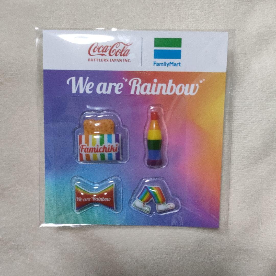 コカコーラ ファミマ We are Rainbow ぷっくりシール — image 1