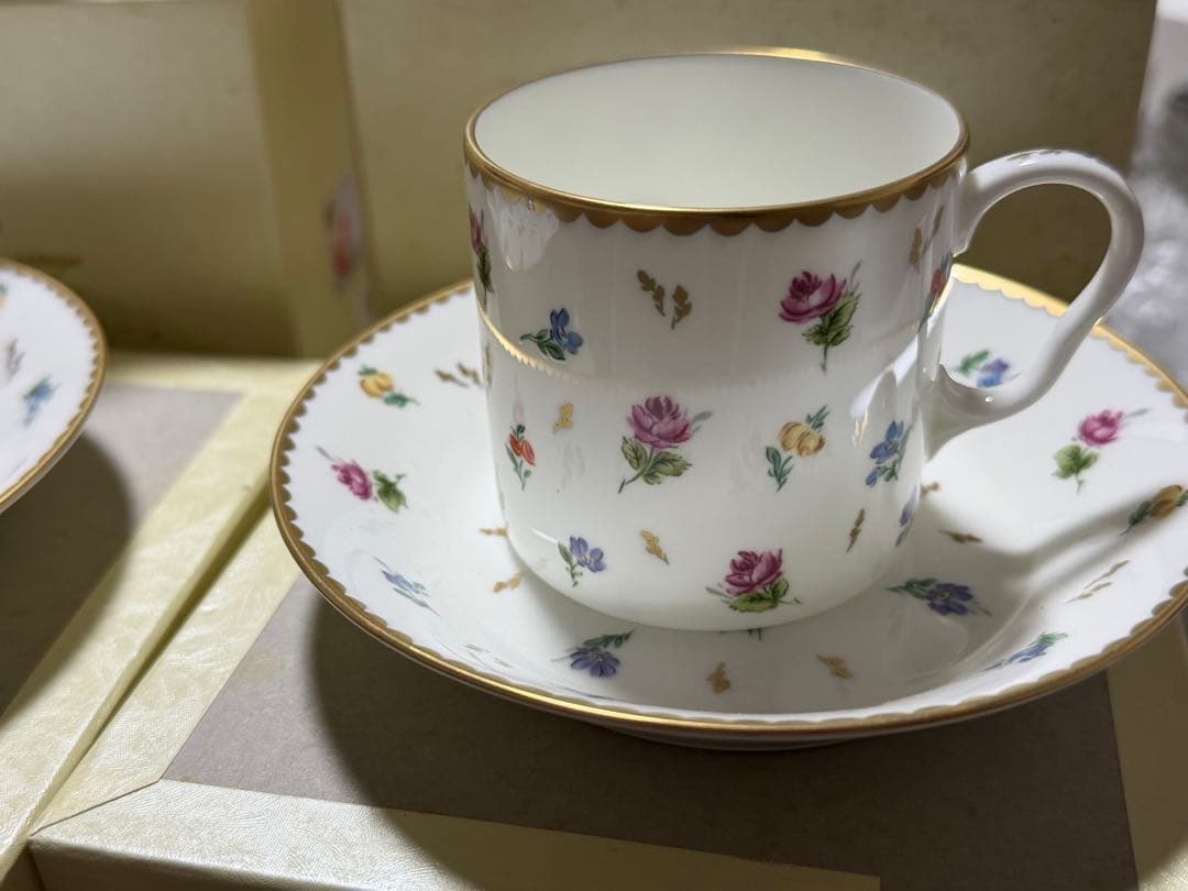 sango soleil コーヒーカップソーサー 花柄 2客 — image 2