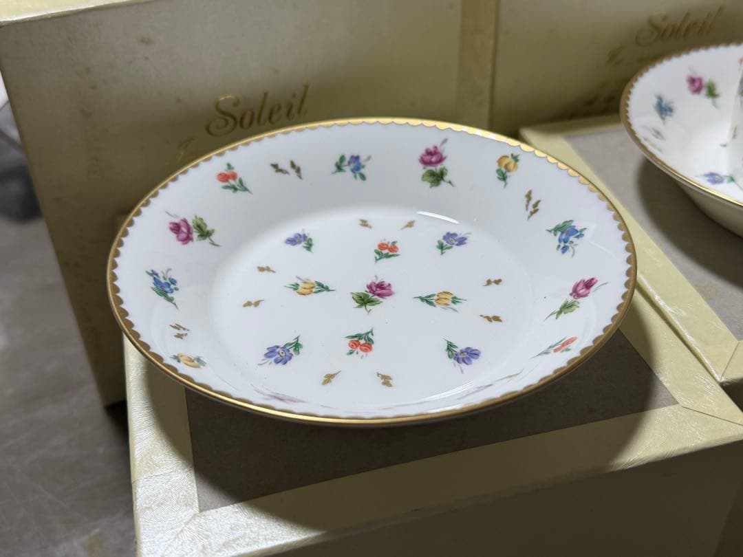 sango soleil コーヒーカップソーサー 花柄 2客 — image 3
