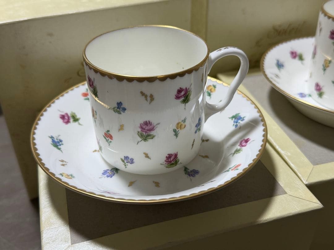 sango soleil コーヒーカップソーサー 花柄 2客 — image 4