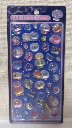正規品 水族館限定 ボンボンドロップシール ボンドロ ボンボンドロップ くらげ — image 1
